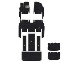 포시즌 대형 승합 자동차 프리미엄 코일 카매트 풀확장 트렁크 풀세트 분리형 블랙, 기아, 올뉴/더뉴 카니발 (9인승), 기아