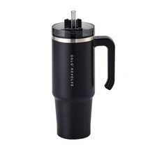 오슬로 리볼브 핸들형 텀블러, 블랙, 900ml