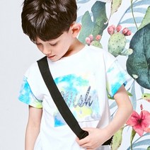 위시키즈 아동용 패치 포인트 반팔티