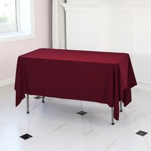 에스엠파티 박음질 마감 모던 스판 행사용 테이블보, 단풍, 230 x 155 cm