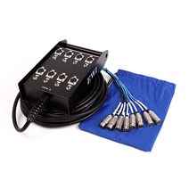 EWI PPPX 8 박스형 멀티 스네이크 케이블, PPPX-8-15M, 혼합색상