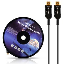 넥스트 HDMI 2.0v ACO 하이브리드 광케이블 NEXT-2080HAOC 80m, 혼합색상, 1개