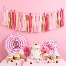 파티해 DIY 데코 태슬가랜드 5종, 러블리, 색상:러블리