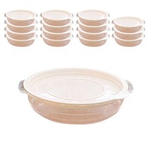 가쯔 심플쿡 냉동밥 전자렌지용기 아이보리 400ml, 16개, 단품