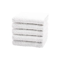 다니엘에스떼 투바 자가드 세면타월 150g 30수 면사, 화이트, 5개