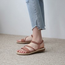 단골언니 여성용 만다린 사선 스트랩 샌들