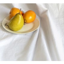 까사베르데 무지 린넨 패브릭 원단, 화이트