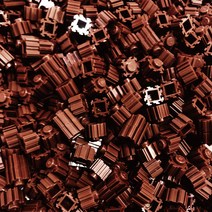 브릭월드 톡톡 놀이 컬러 디폼 블럭 지퍼 스텐드 리필용 500p, 브라운