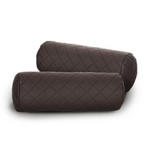 시크릿 모자이크 차량용 목쿠션 2p, 브라운