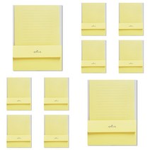 홀마크 컬러 편선지 편지지세트, 옐로우, 10개