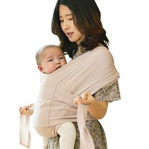 메이앤마이 메쉬 슬링아기띠 + 파우치, 피치베이지