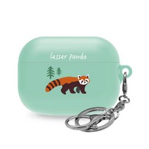 트라이코지 에어팟 프로 이어폰 실리콘 케이스 시즌2, 애니멀월드 랫서팬더