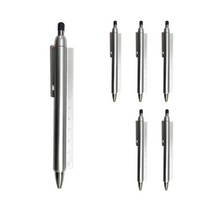 매직하우스 매직룰러 롱 터치펜 1.0mm, 은색, 6개