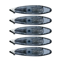 톰보 모노에어5 펜타입 수정테이프 5mm x 6m, CT-PAX5C11(블랙), 5개