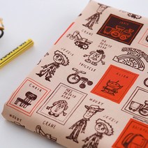 코튼빌 디즈니 토이스토리 20수 면원단 2p, 스탬프