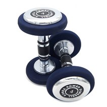 파워헬스 우레탄 아령 네이비 2p, 4kg, 2개