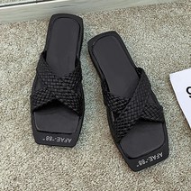 마켓A 오버랩 크로스짜임 슬리퍼