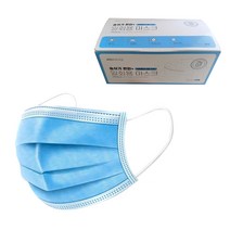 씨티라이프 3중 일회용 마스크 청색 대형, 50개입, 1개