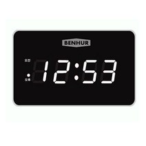 벤허 디지털 벽시계 HB-105A, 화이트