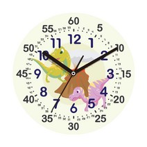 어린이 교육용 무소음 벽세계 30cm, 초록공룡(ED1004)