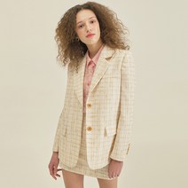 오앨 TWEED CHECK JACKET