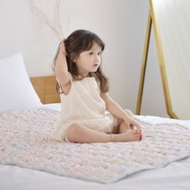 아띠블랑 쿨링 인견 아기 논슬립 패드, 핑크레빗