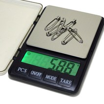 유니엘 초정밀 메탈 전자저울 600g, 혼합색상
