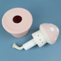 채소 삼총사 디퓨저 버섯 분홍색 7.5 x 7.5 x 10 cm, 헤스페리데스