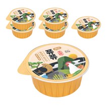 퓨퓨 고양이 간식 미니캔, 황태 + 닭고기 혼합맛, 6개