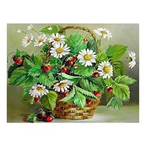 DIY 보석십자수 구슬/비즈/DIY키트, 173_딸기 꽃바구니, 1세트