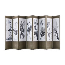 남원목기 이중배접 추사 사군자 8폭 병풍, 1개