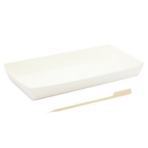 종이트레이 무지 GR-4 500p + 손잡이 나무꼬지 대 500p, 1세트