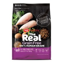 하림펫푸드 더리얼 그레인프리 크런치 키튼 고양이 사료, 닭, 1.6kg, 1개