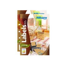 올바른 레이저 잉크젯 공용 원형 크라프트 라벨지 AL412KR 50p, 12칸, 2개
