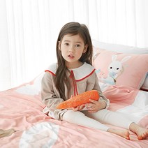 마이하우스 알러지케어 키즈 사계절 이불커버 + 베개커버 + 솜 + 패드 세트, 티타임 에이미