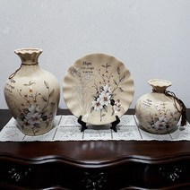 도자기 화병 H-037 3p, 혼합색상