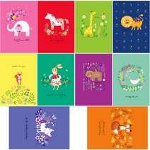 동화속나라 엽서 10종 x 10p, 혼합색상, 2세트