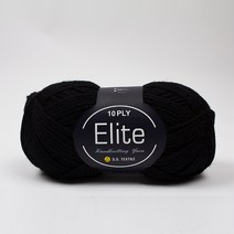야나 엘리트 울 뜨개실 4p, 1022 검정