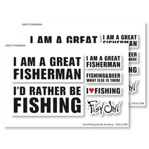 STEA 낚시 로고 엠블럼 스티커, 그레이트피셔맨, 2개