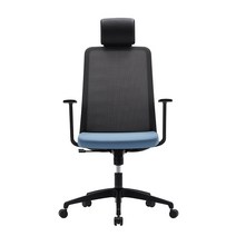 알프 SSAP 시리즈 의자 SSAP11PN, 등판(블랙), 좌판(314A/웨일블루)