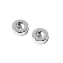 페인트인포 초강력 네오디움 원형사라볼트자석 지름 30mm x 두께 10mm, 실버, 2개