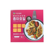 푸드페이퍼 에어프라이어 종이호일 대 23 x 4.5 cm 100p, 1개
