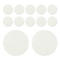 플라이토 실리콘 엠보싱 원형 컵받침 12p, 화이트