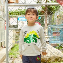 바비디부 남아용 풀그린 티셔츠
