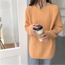 레몬소울 여성용 샌디 트임 언발 니트