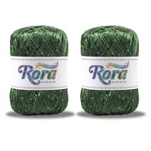 미소털실 로라 스팽글 뜨개실 55g 2p, 6018 다크올리브