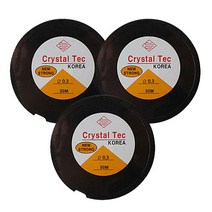 공예용 크리스탈 텍 우레탄줄 0.3mm x 50m, 3개