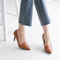 멜팅나인 여성용 SB신디 브이컷 스틸레토 힐 펌프스 7.5cm