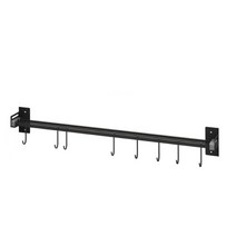 윰스 후크 랙 60cm, 블랙, 1개