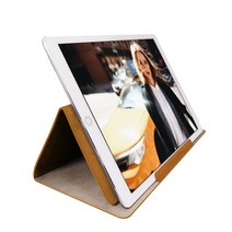 아라리 태블릿 스탠드 클러치 케이스, 라이트브라운